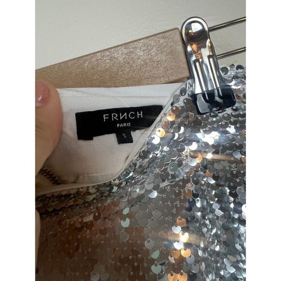 FRNCH Paris Evaleen Sequin Tiered Midi Skirt Sz. S - Picture 5 of 8
